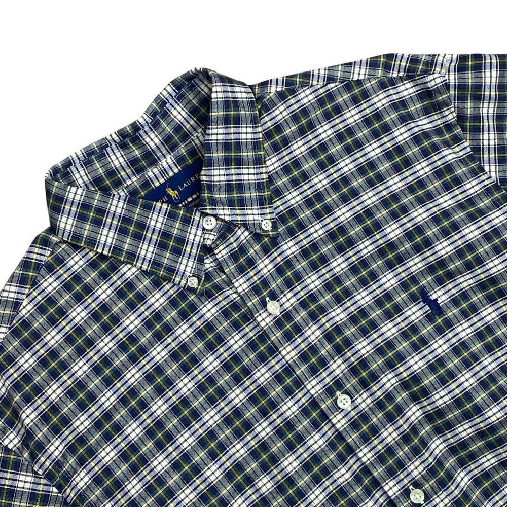 Ralph Lauren Casual Plaid Button Down Shirt Size Large